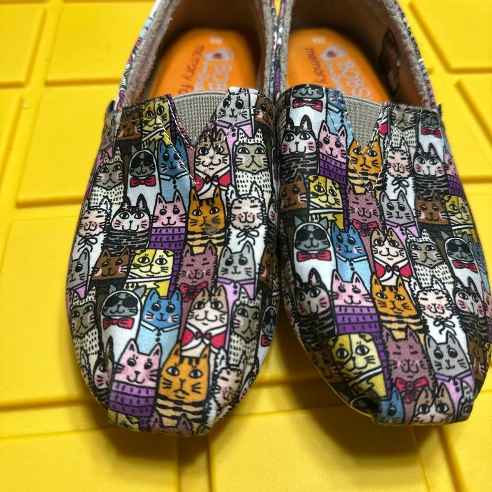 Skechers Orange and Purple Moccasins with Playful Design